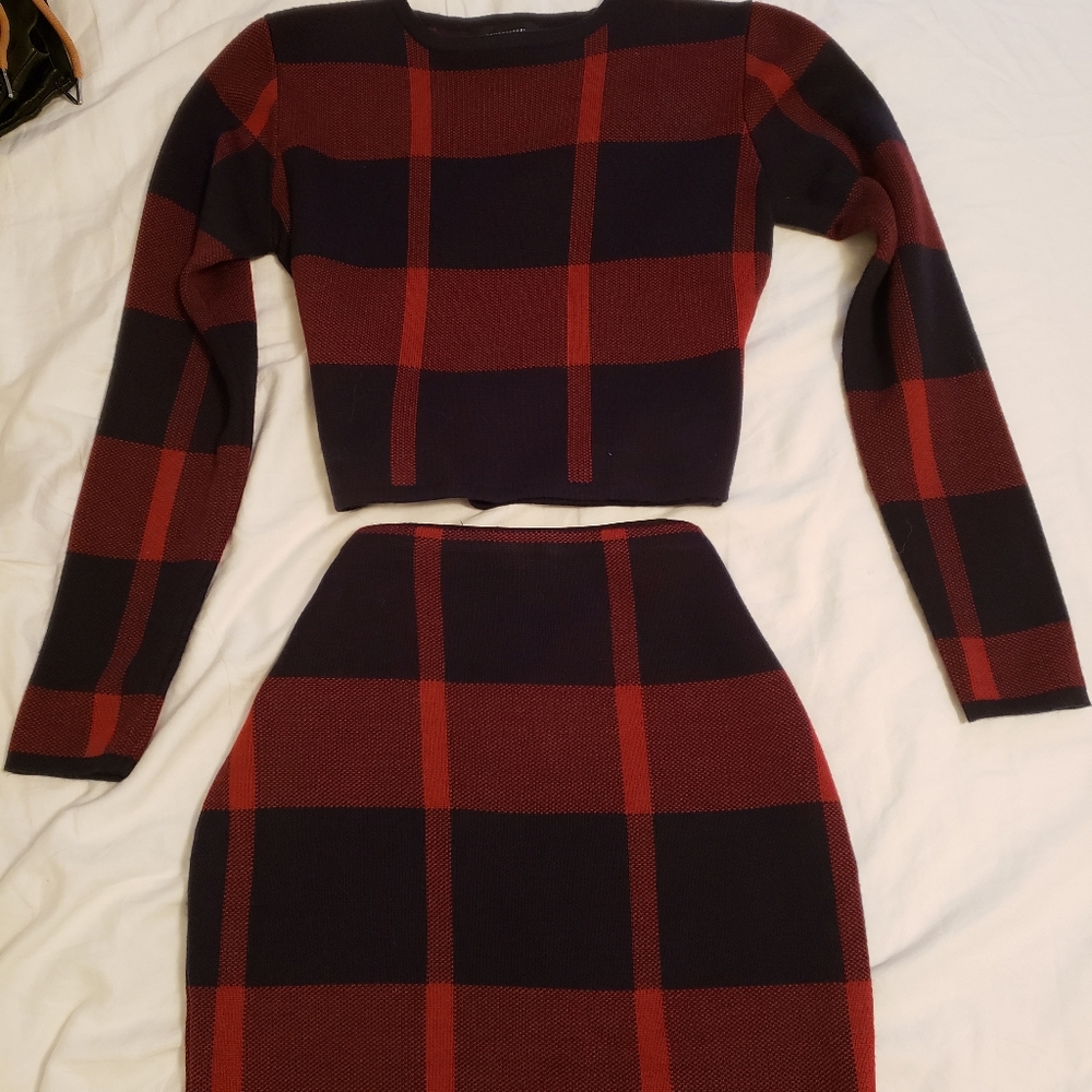 COPY - H&M plaid matching set co-ord